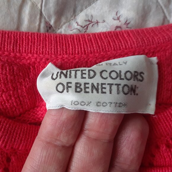 Vintage 90s United Colors of Benetton 100% Cotton Sweater - Picture 6 of 10